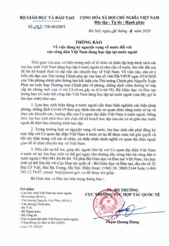 1 2 Luu Hoc Sinh Viet Nam Phai Than Trong Voi Nhung Mao Danh To Chuc Chuyen Bay Ve Nuoc