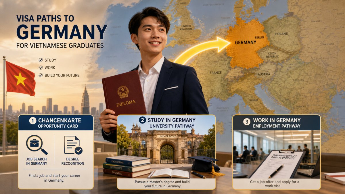 Các con đường xin visa Đức dành cho người có bằng đại học tại Việt Nam