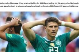 Báo chí Đức gọi thất bại của đội tuyển là ‘một nỗi ô nhục lịch sử’