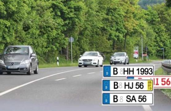 Những biển số xe bị cấm tại Đức